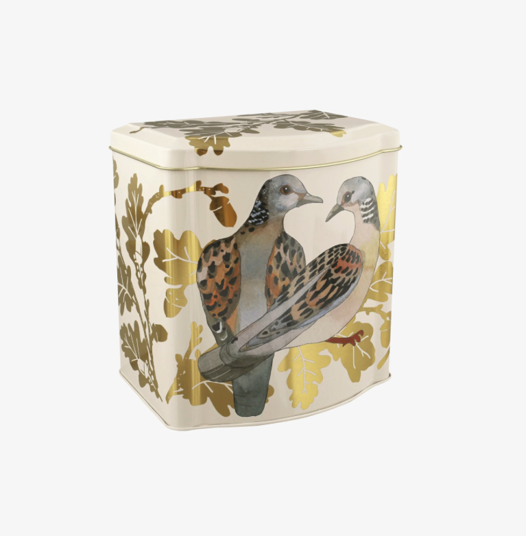 Two Turtle Doves Bow Fronted Tin By Emma Bridgewater Vibrant Home